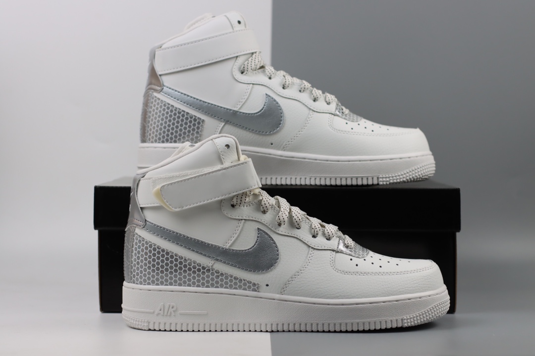 220 Nike Air Force 1 '07 QS All Star”City Of Dreams” 空军高帮经典百搭休闲运动板鞋“拼接皮革”3M反光 CU4159-100