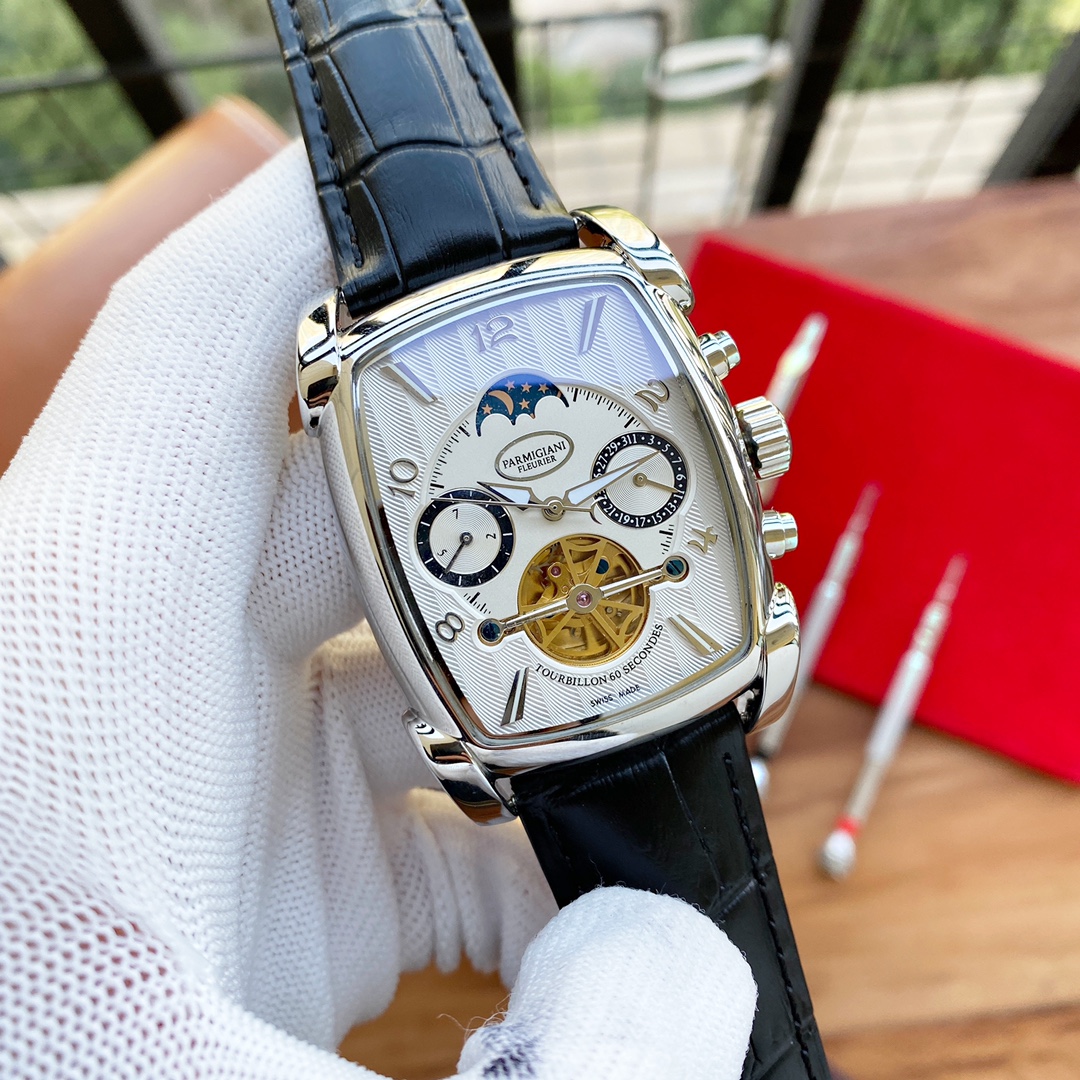 Parmigiani Tourbillon Watch: Gold Shell, Steel Belt, Precision Craftsmanship - 图片 4