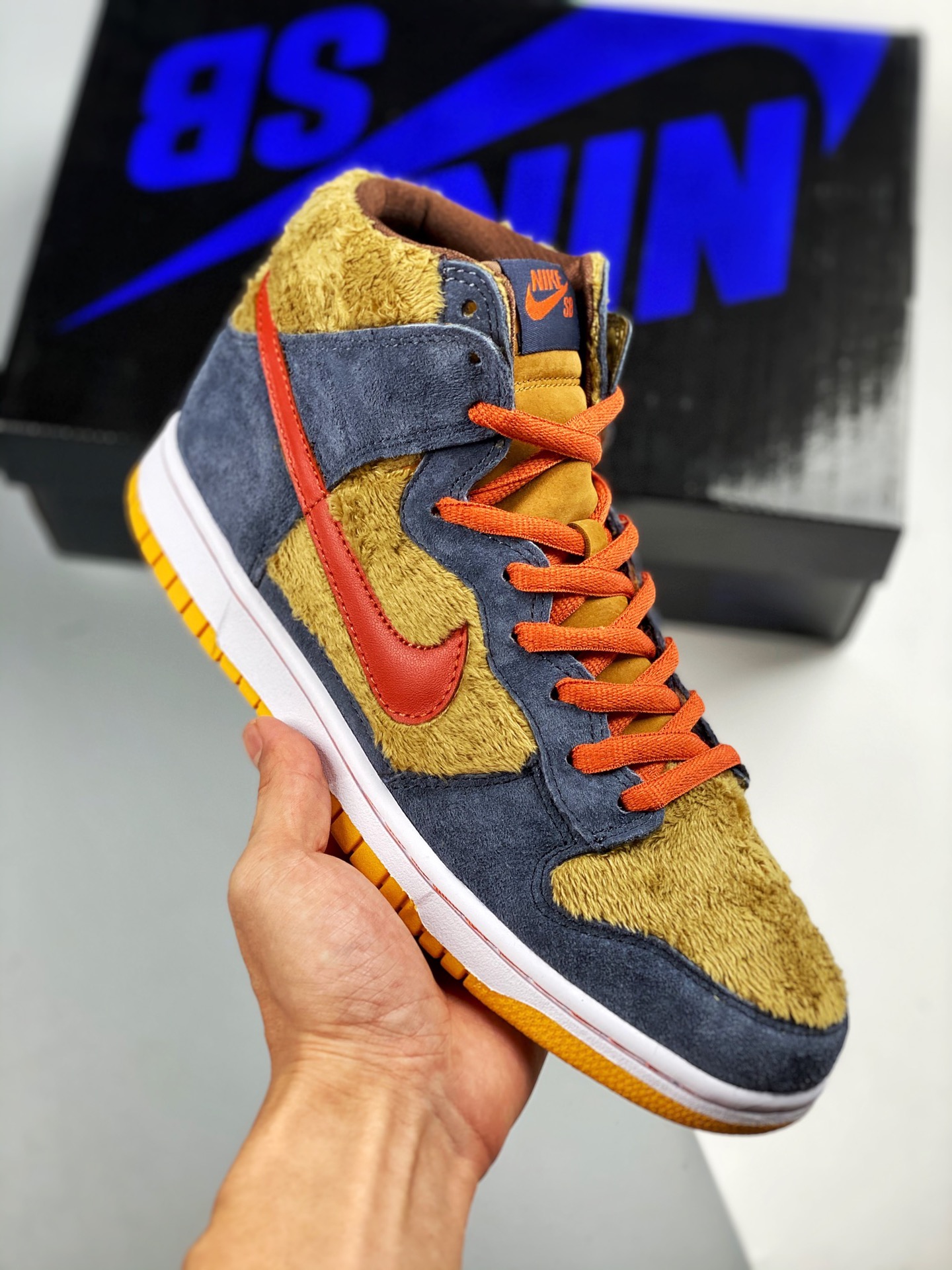 NK SB Dunk High Papa Bear Osito, único original en el mercado, video real, desarrollo con horma y patrón originales. #P…