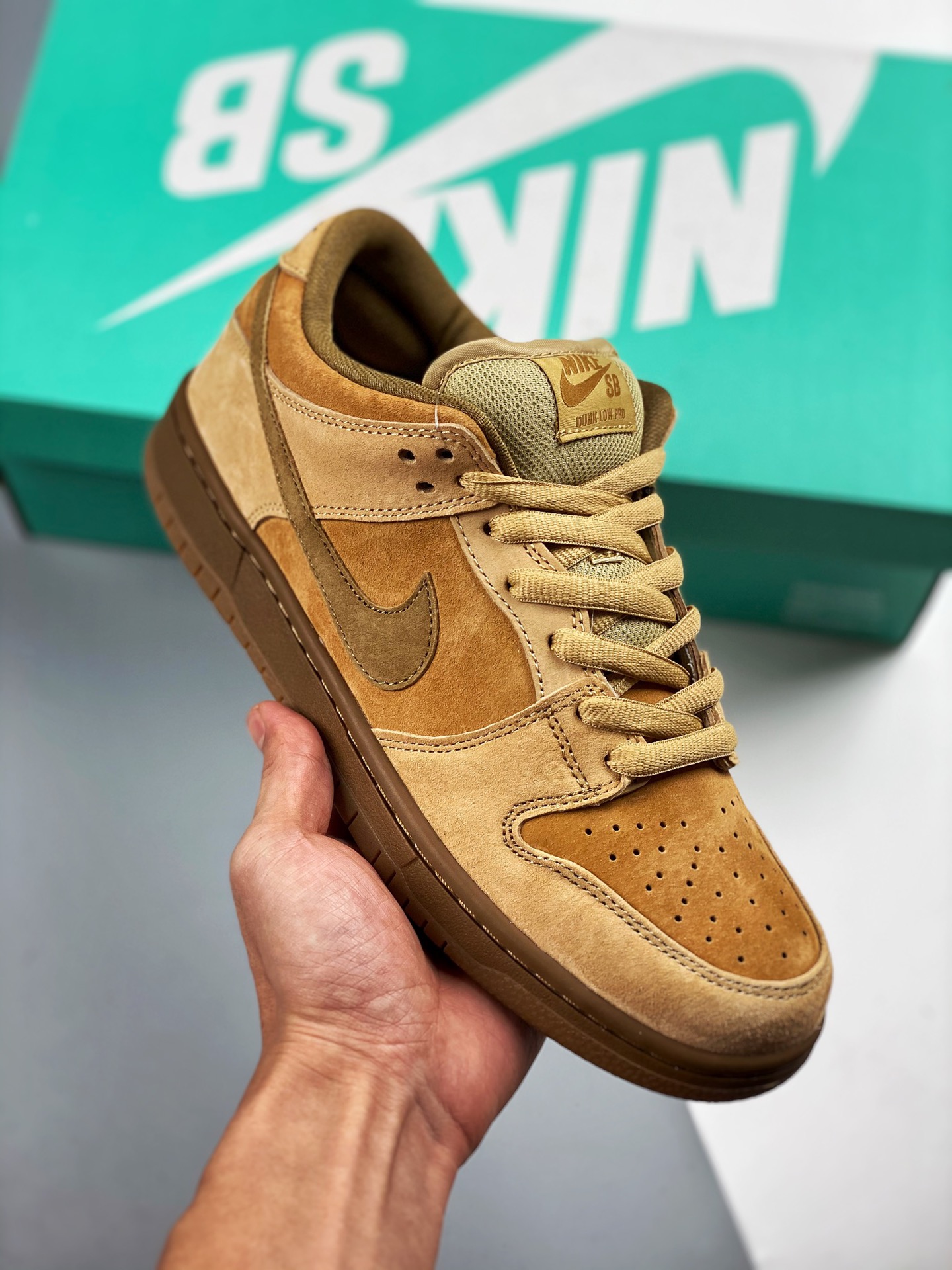 Nike SB Dunk Low Wheat Trigo, fabricado por una gran fábrica, muy recomendado 👏. Material de capa superior original, m…