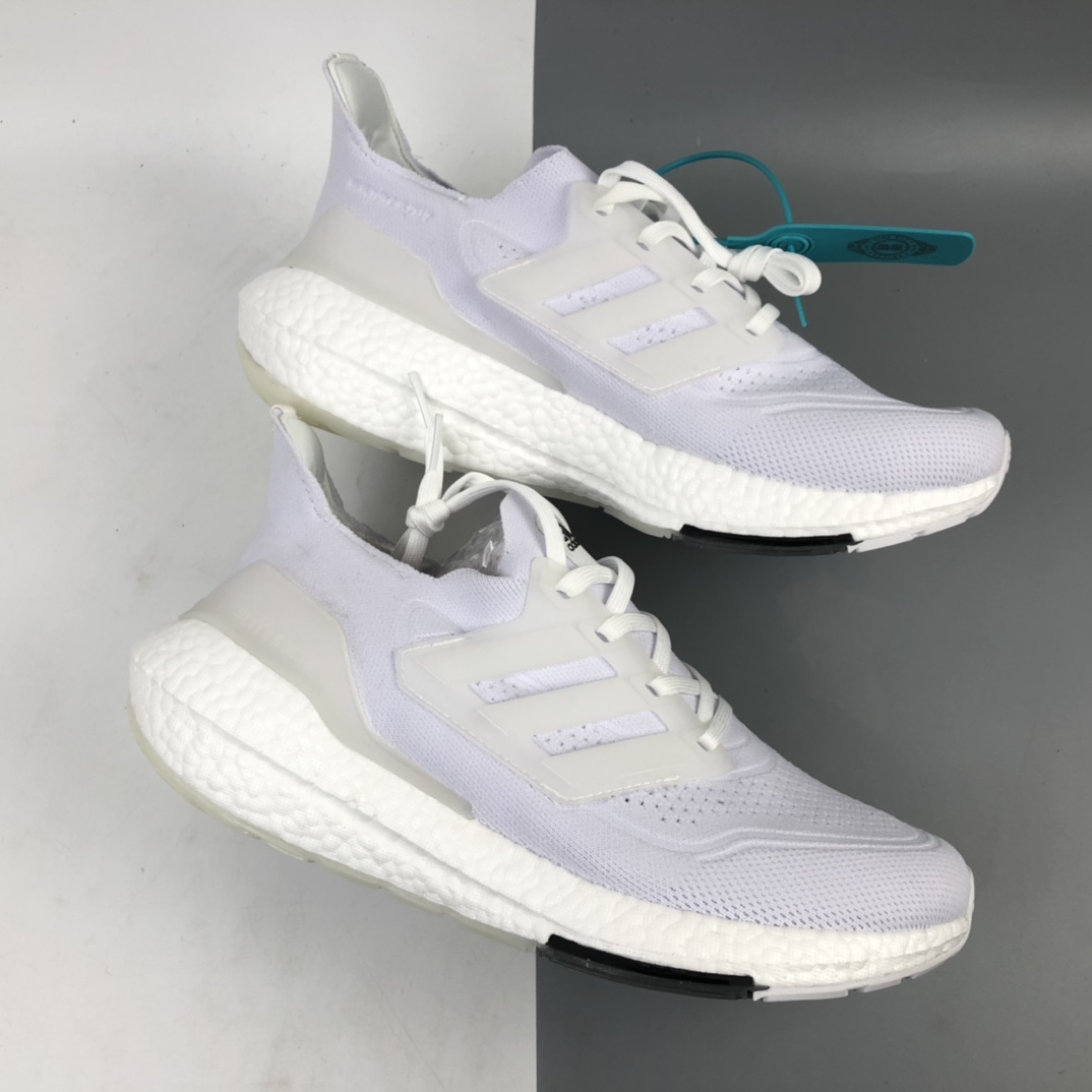 200 Adidas UltraBoost 21 加厚爆米花袜套式针织鞋面休闲运动慢跑鞋 FY0379