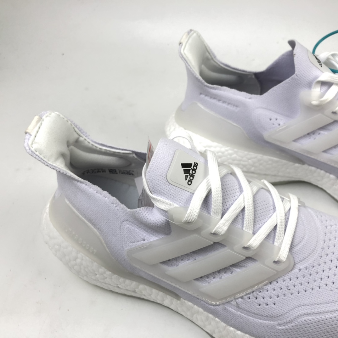 200 Adidas UltraBoost 21 加厚爆米花袜套式针织鞋面休闲运动慢跑鞋 FY0379