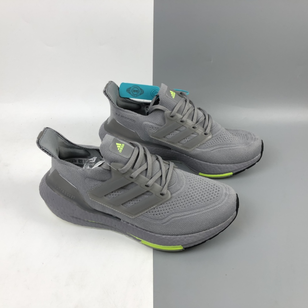 200 Adidas UltraBoost 21 加厚爆米花袜套式针织鞋面休闲运动慢跑鞋 FY0432