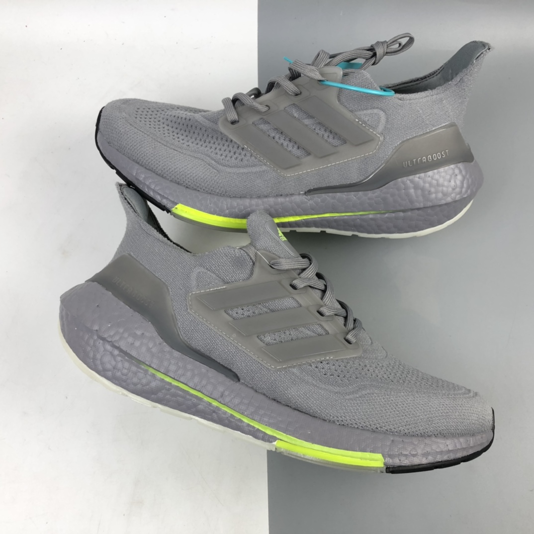 200 Adidas UltraBoost 21 加厚爆米花袜套式针织鞋面休闲运动慢跑鞋 FY0432