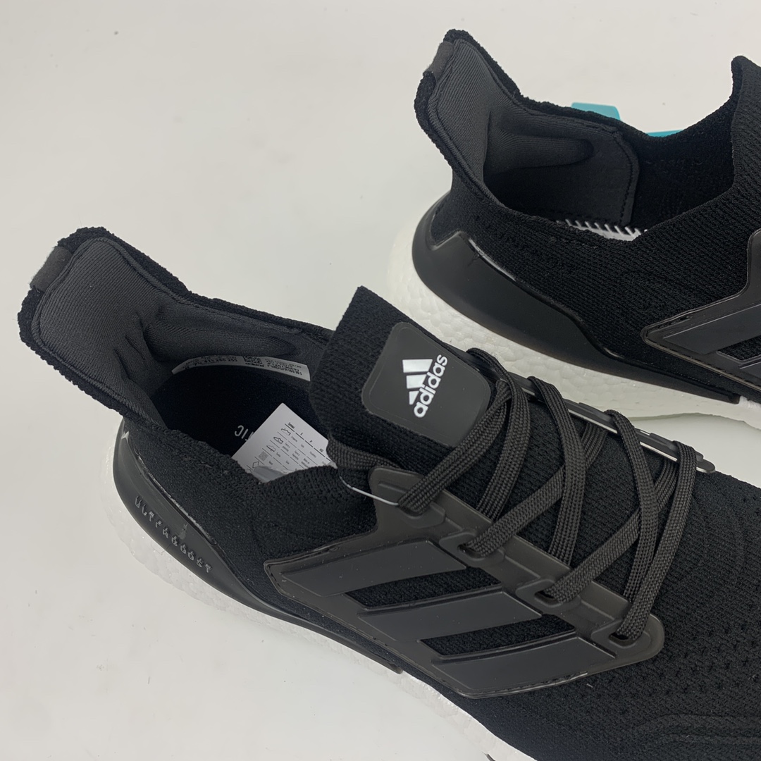 200 Adidas UltraBoost 21 加厚爆米花袜套式针织鞋面休闲运动慢跑鞋 FY0378