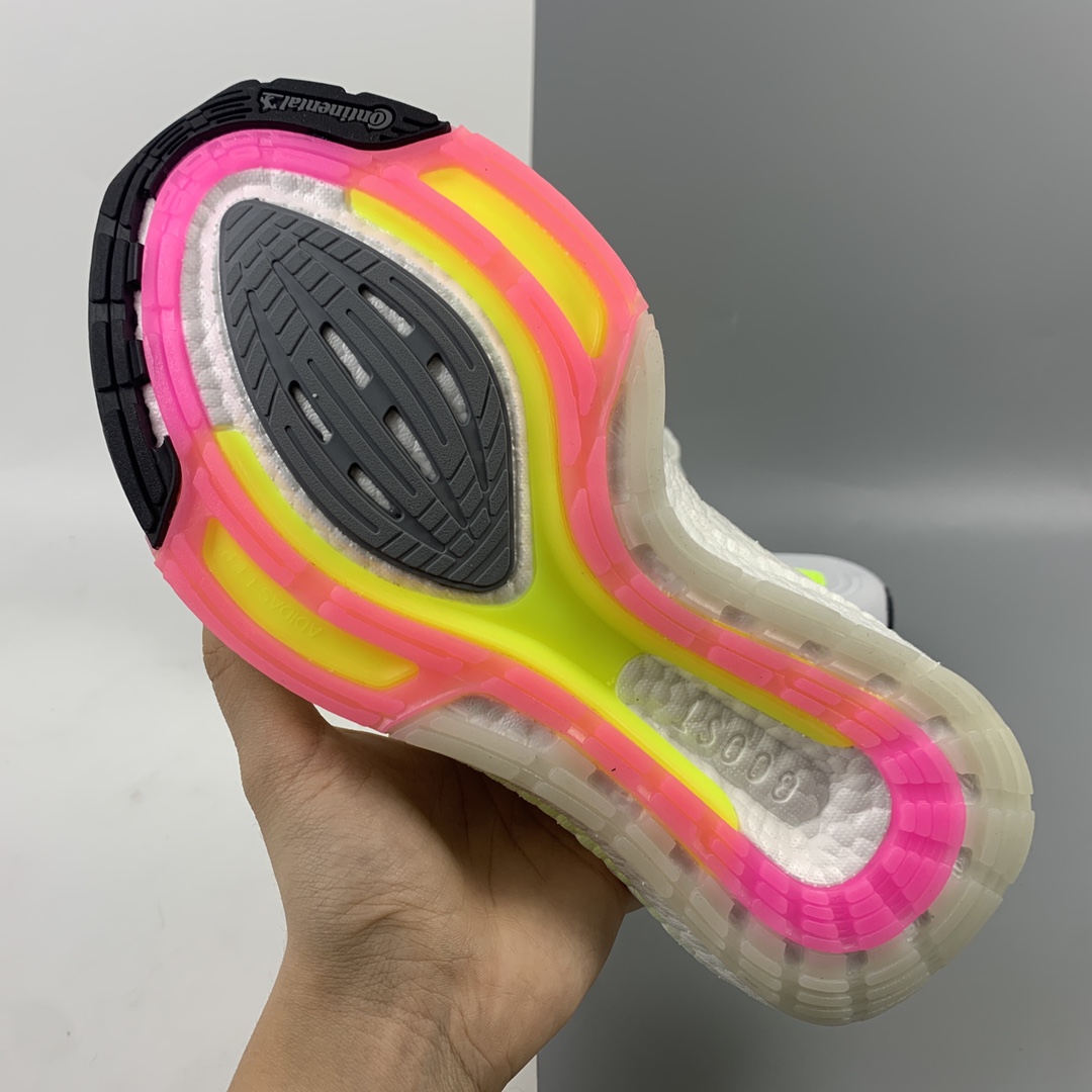 200 Adidas UltraBoost 21 加厚爆米花袜套式针织鞋面休闲运动慢跑鞋 FY0377