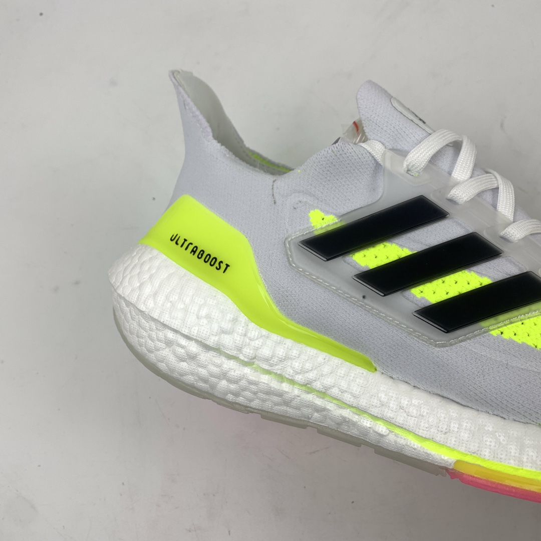 200 Adidas UltraBoost 21 加厚爆米花袜套式针织鞋面休闲运动慢跑鞋 FY0377