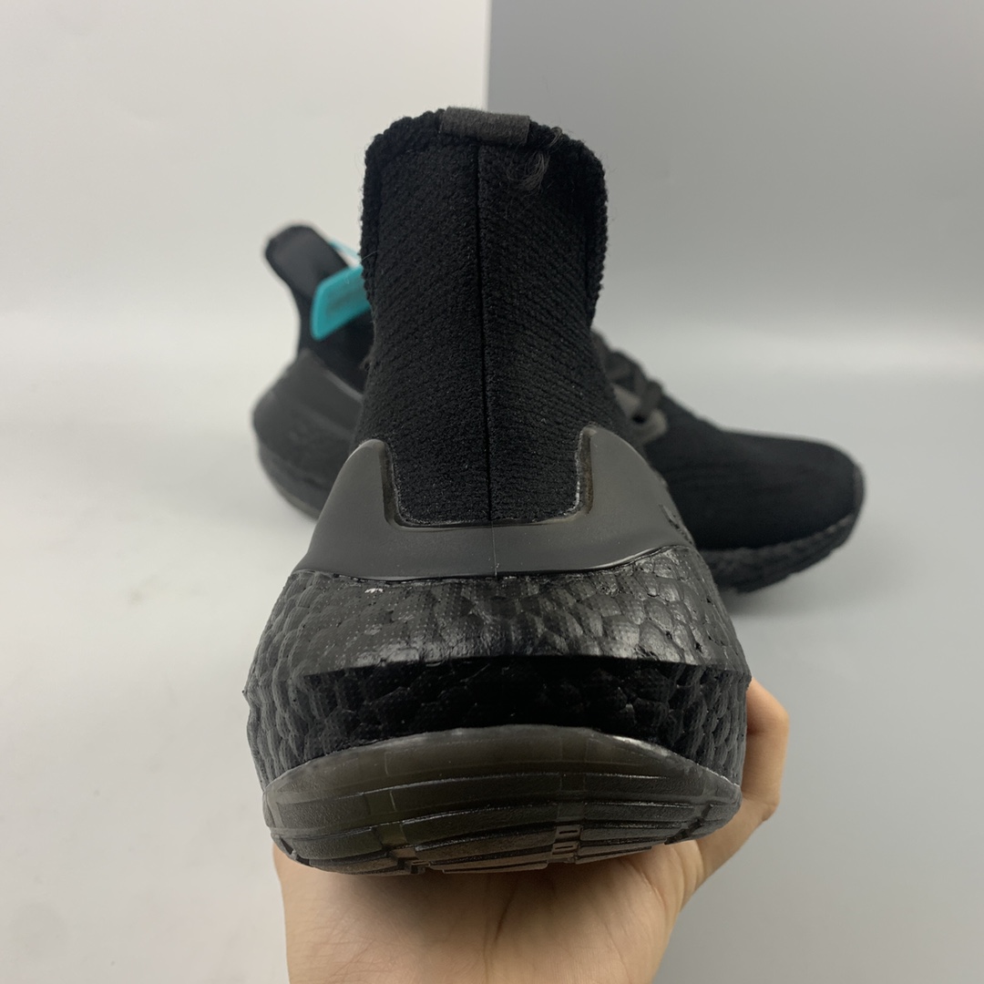 200 Adidas UltraBoost 21 加厚爆米花袜套式针织鞋面休闲运动慢跑鞋 FY0306