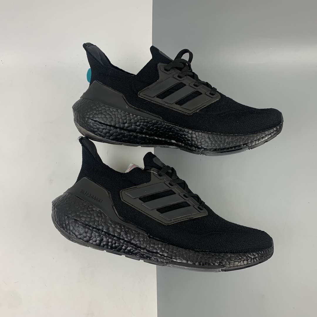 200 Adidas UltraBoost 21 加厚爆米花袜套式针织鞋面休闲运动慢跑鞋 FY0306