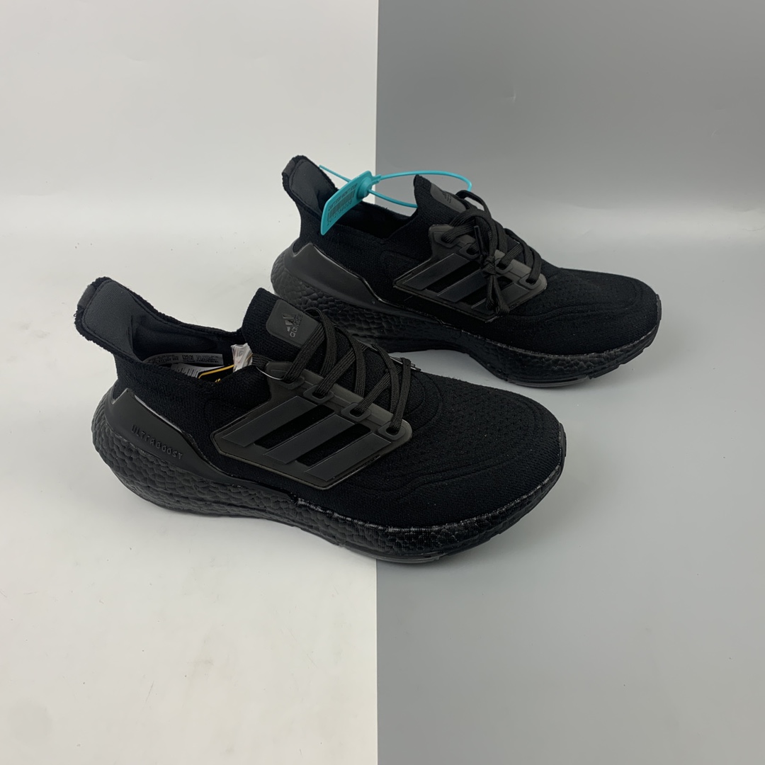 200 Adidas UltraBoost 21 加厚爆米花袜套式针织鞋面休闲运动慢跑鞋 FY0306