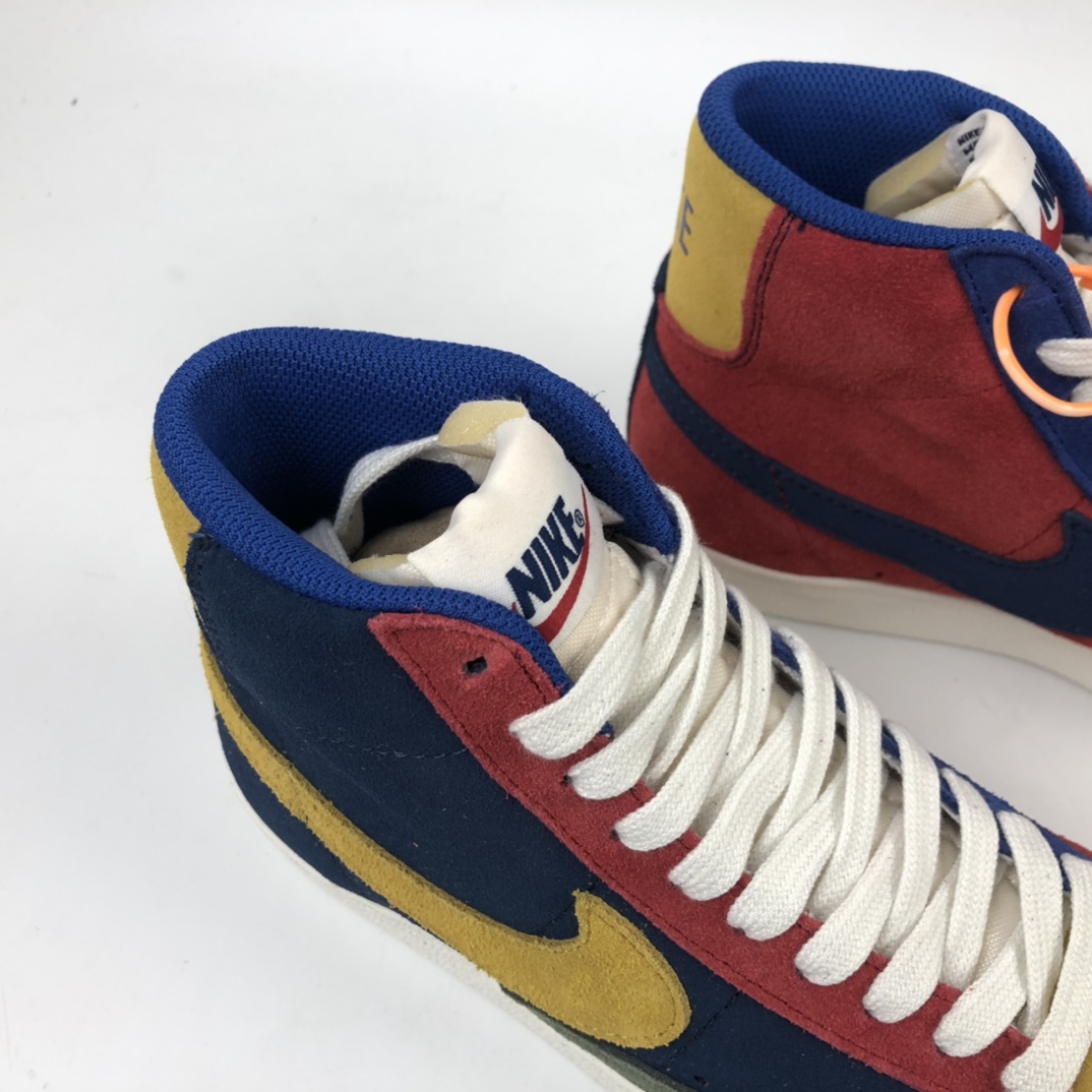 200 Nk Blazer Mid'77 Vnyg We Suede 拼接鸳鸯高帮休闲板鞋 DC9179-476