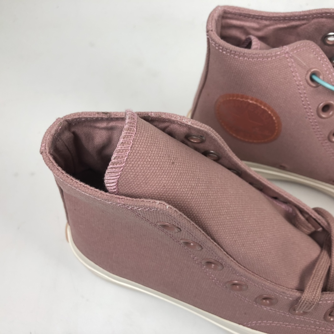 140 Converse Chuck Taylor All Star 1970s Hi”Rouge Powder”复古三星标高帮休闲运动硫化百搭板鞋“帆布胭脂粉白果冻”569539C