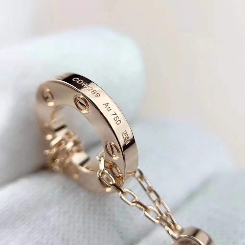 Cartier Cartier 卡家 玫瑰金Love圆饼锁骨项链