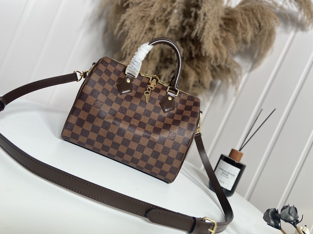 Louis Vuitton LV Speedy Bags Handbags Damier Ebene Canvas N41368