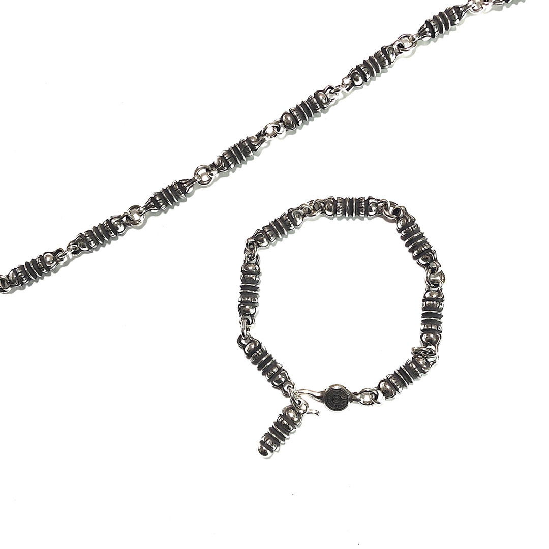 Chrome Hearts 开版 认准独家拍摄 (MZ)【新品上架】𝐂𝐡𝐫𝐨𝐦𝐞 𝐡𝐞𝐚𝐫𝐭𝐬克罗心纽纹圆柱手链
