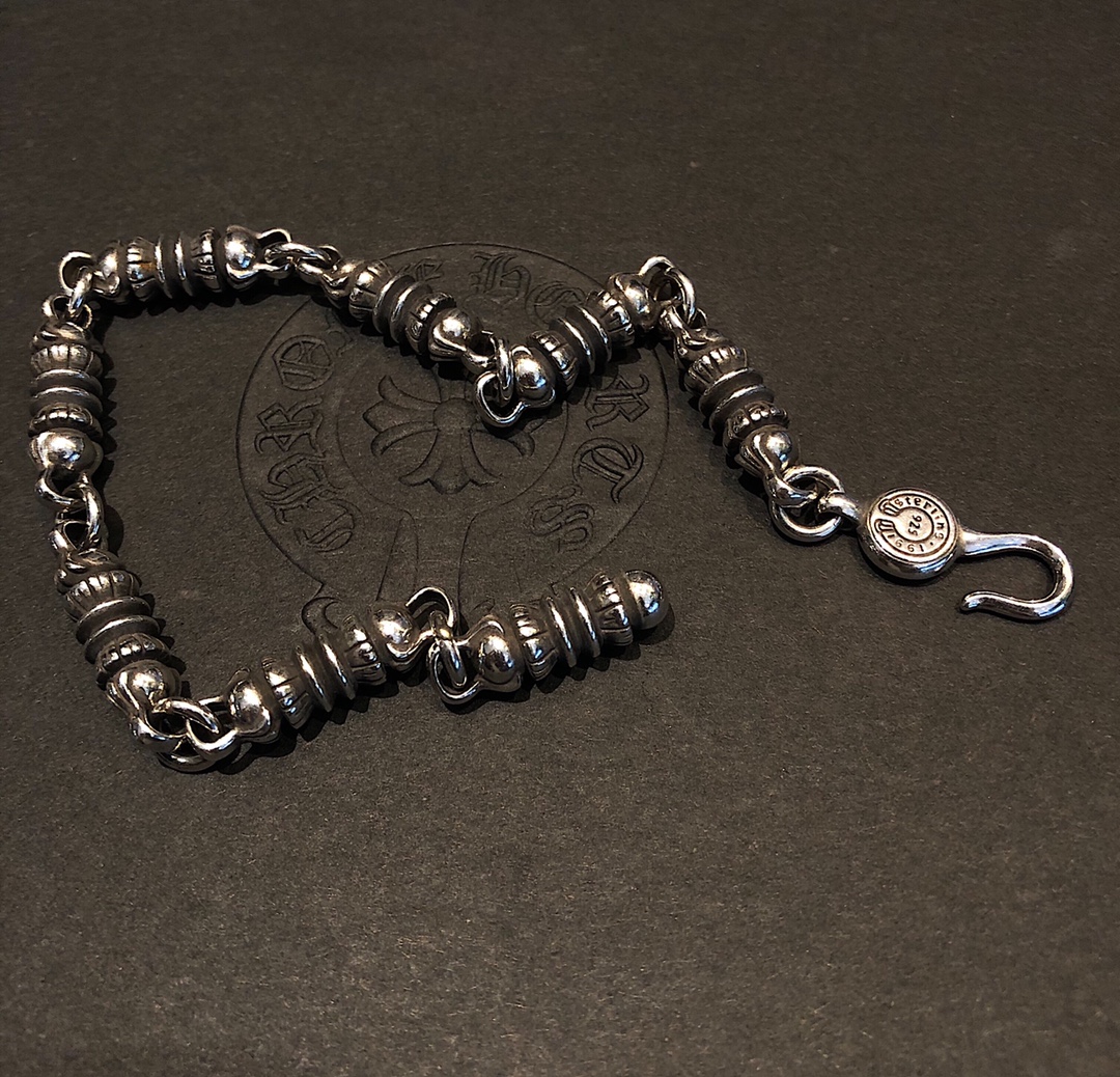 Chrome Hearts 开版 认准独家拍摄 (MZ)【新品上架】𝐂𝐡𝐫𝐨𝐦𝐞 𝐡𝐞𝐚𝐫𝐭𝐬克罗心纽纹圆柱手链