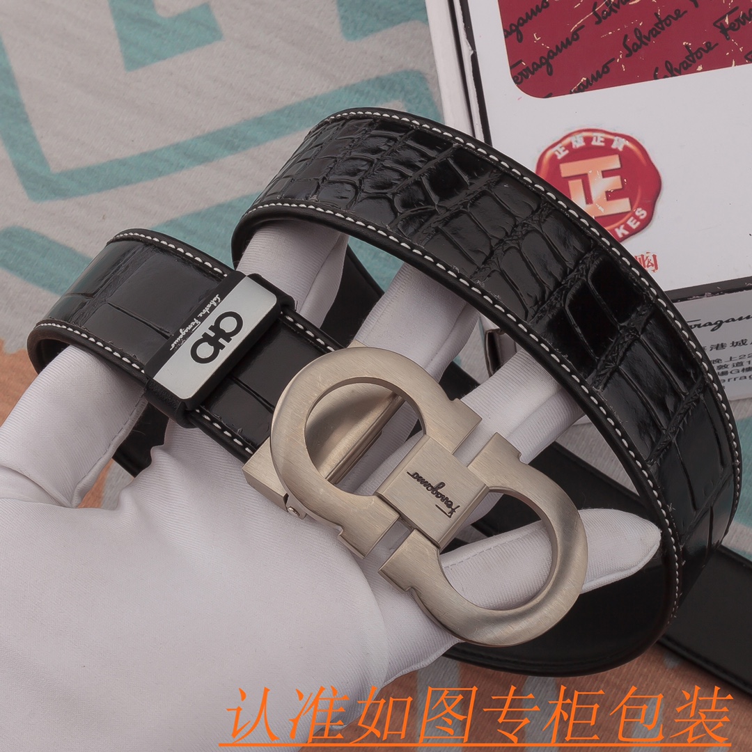 品名菲拉格木皮带️原单腰带材料百分百