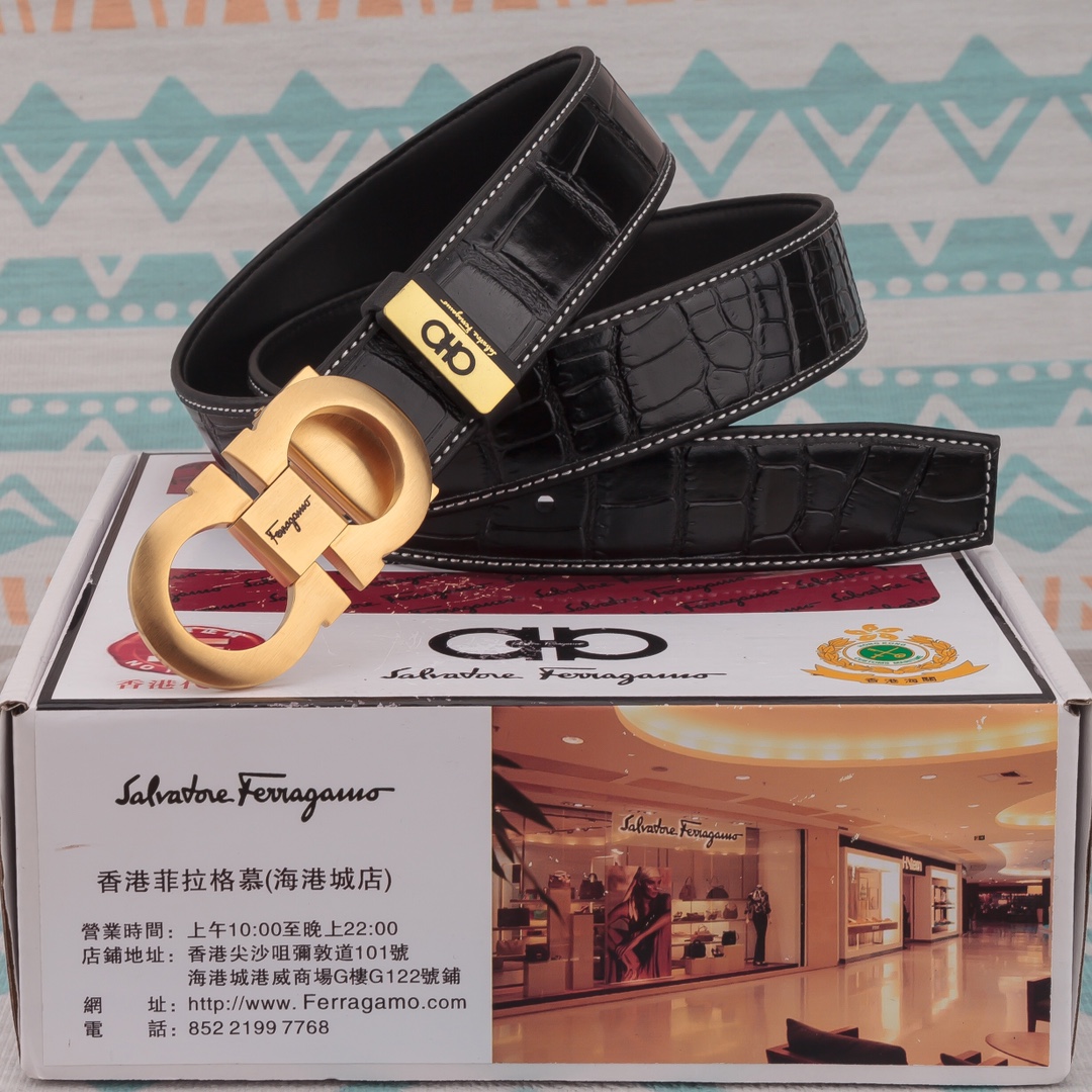品名菲拉格木皮带️原单腰带材料百分百