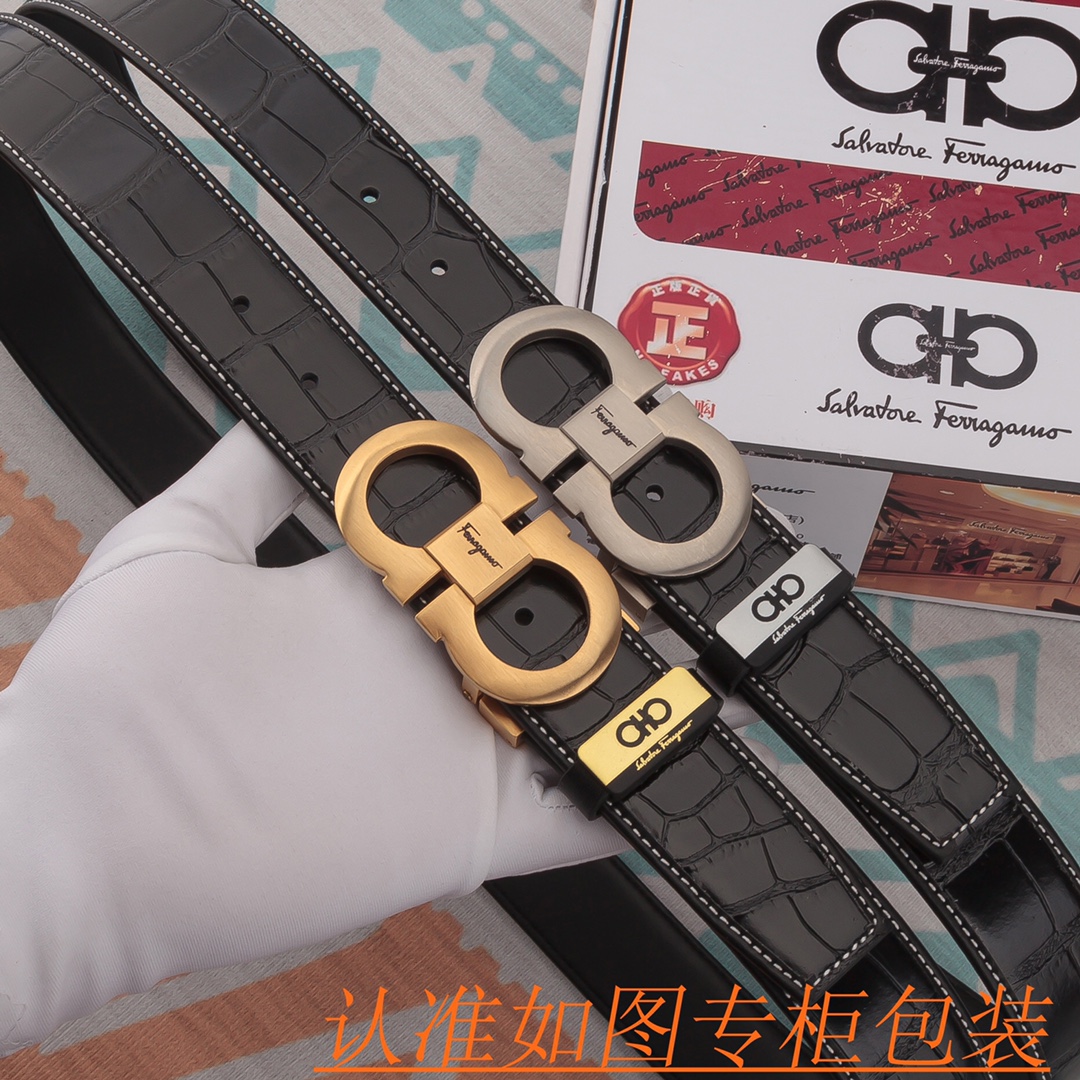 品名菲拉格木皮带️原单腰带材料百分百