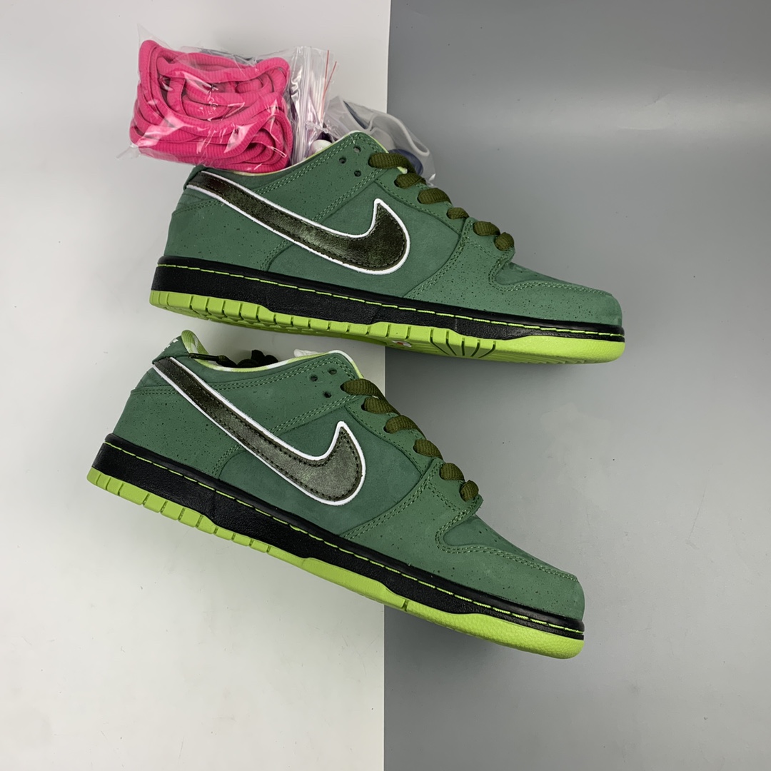 360 波士顿知名鞋店重磅联名Concepts x Nike SB Dunk Low ”Green Lobster” 绿龙虾 扣篮系列经典低帮休闲运动滑板板鞋 BV1310-337