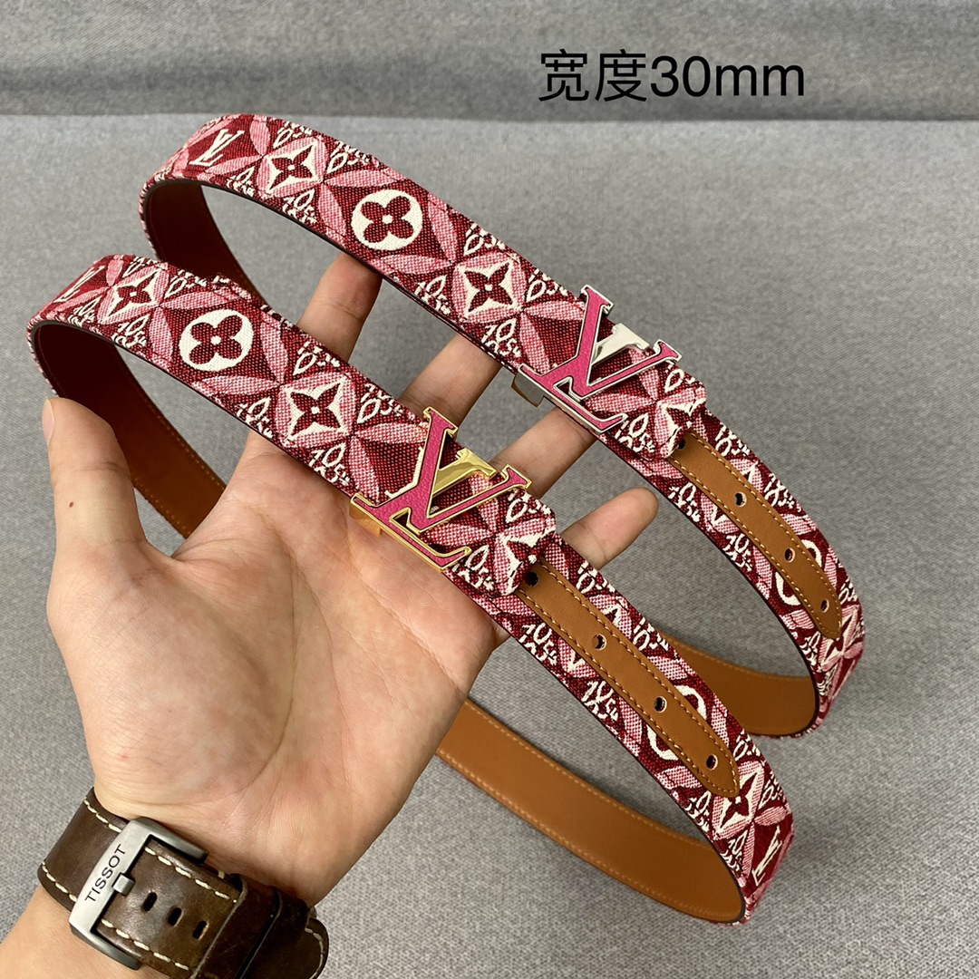 Louis Vuitton Belts Best Quality Replica
 Gold Women Canvas