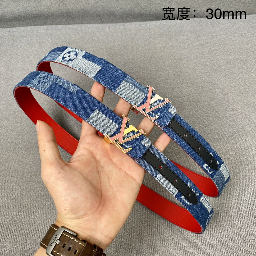 Luxury Cheap
 Louis Vuitton Belts Gold Women Canvas