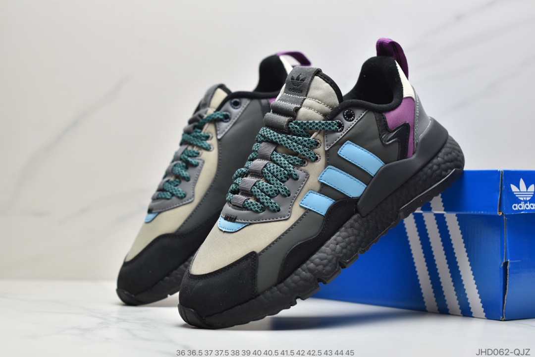 190 公司级阿迪达斯 Adidas Nite Jogger 2019 boost复古休闲运动跑鞋FZ3665