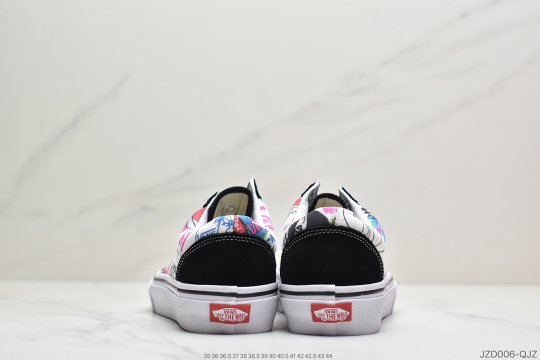 140 公司级万斯Vans正品SK8-HI彩色印花高帮男女鞋休闲板鞋