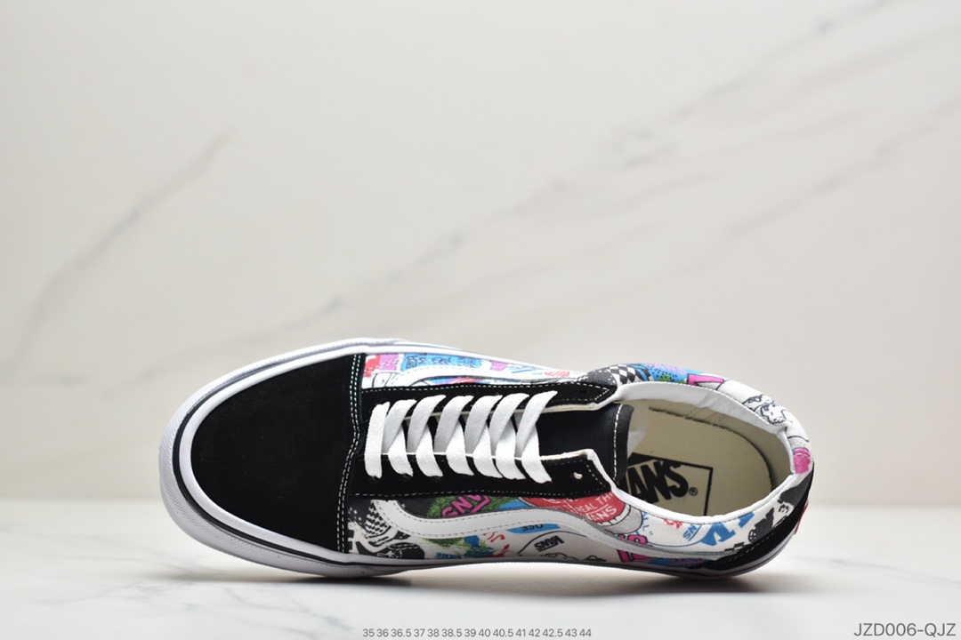 140 公司级万斯Vans正品SK8-HI彩色印花高帮男女鞋休闲板鞋