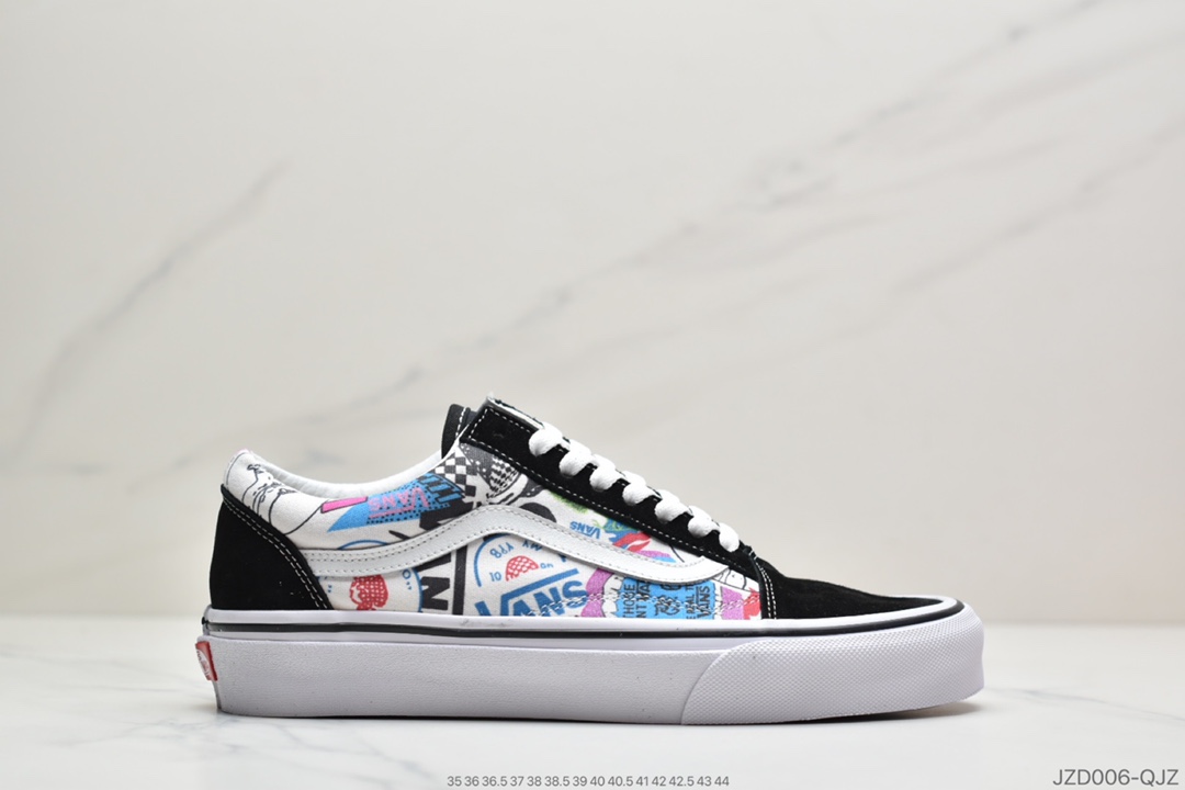 140 公司级万斯Vans正品SK8-HI彩色印花高帮男女鞋休闲板鞋