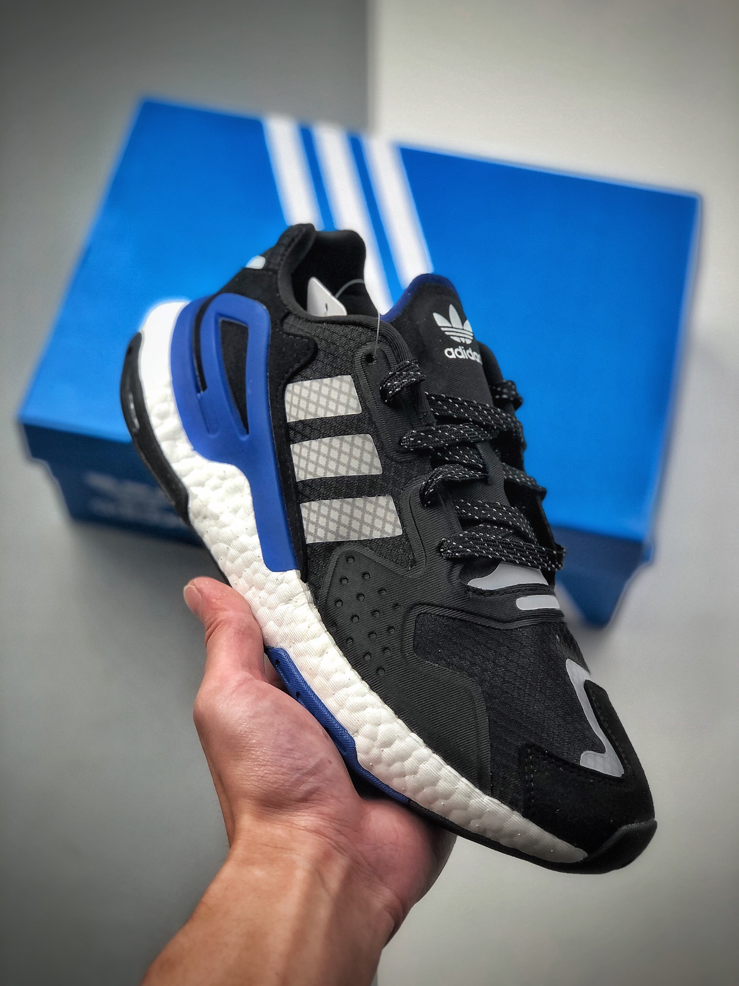 200  黑篮 夜行者2代 阿迪达斯adidas三叶草 Originals 2020 Day Jogger Boost 2020版慢跑者系列高弹复古休闲运动跑鞋