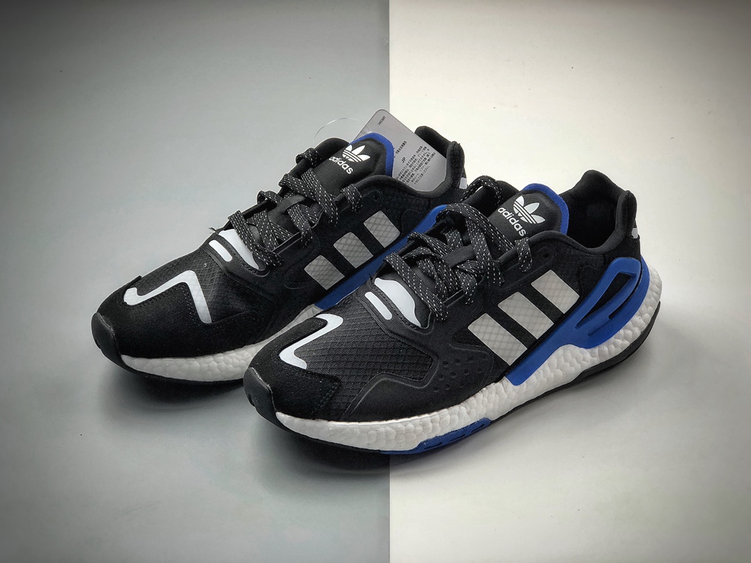200  黑篮 夜行者2代 阿迪达斯adidas三叶草 Originals 2020 Day Jogger Boost 2020版慢跑者系列高弹复古休闲运动跑鞋