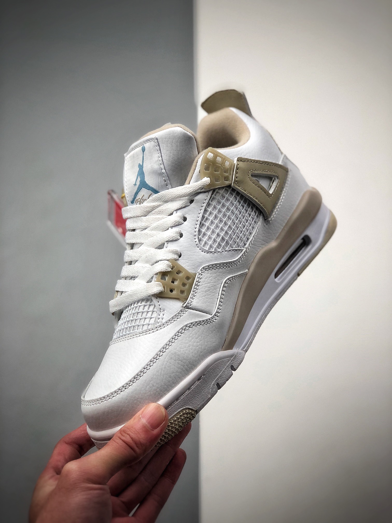 200  Air Jordan 4 ”Linen”AJ4 Sand 沙滩 正代 白金色这款 487724-118