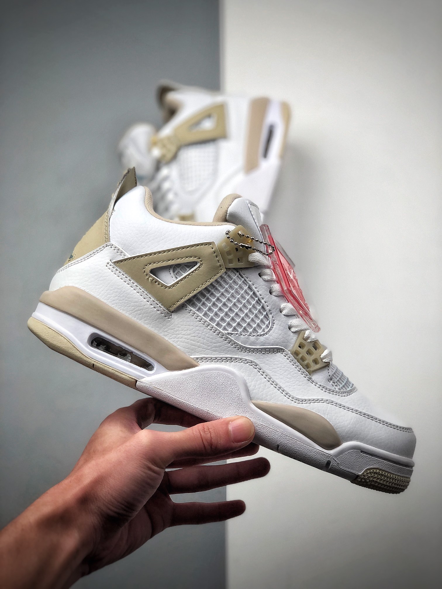 200  Air Jordan 4 ”Linen”AJ4 Sand 沙滩 正代 白金色这款 487724-118