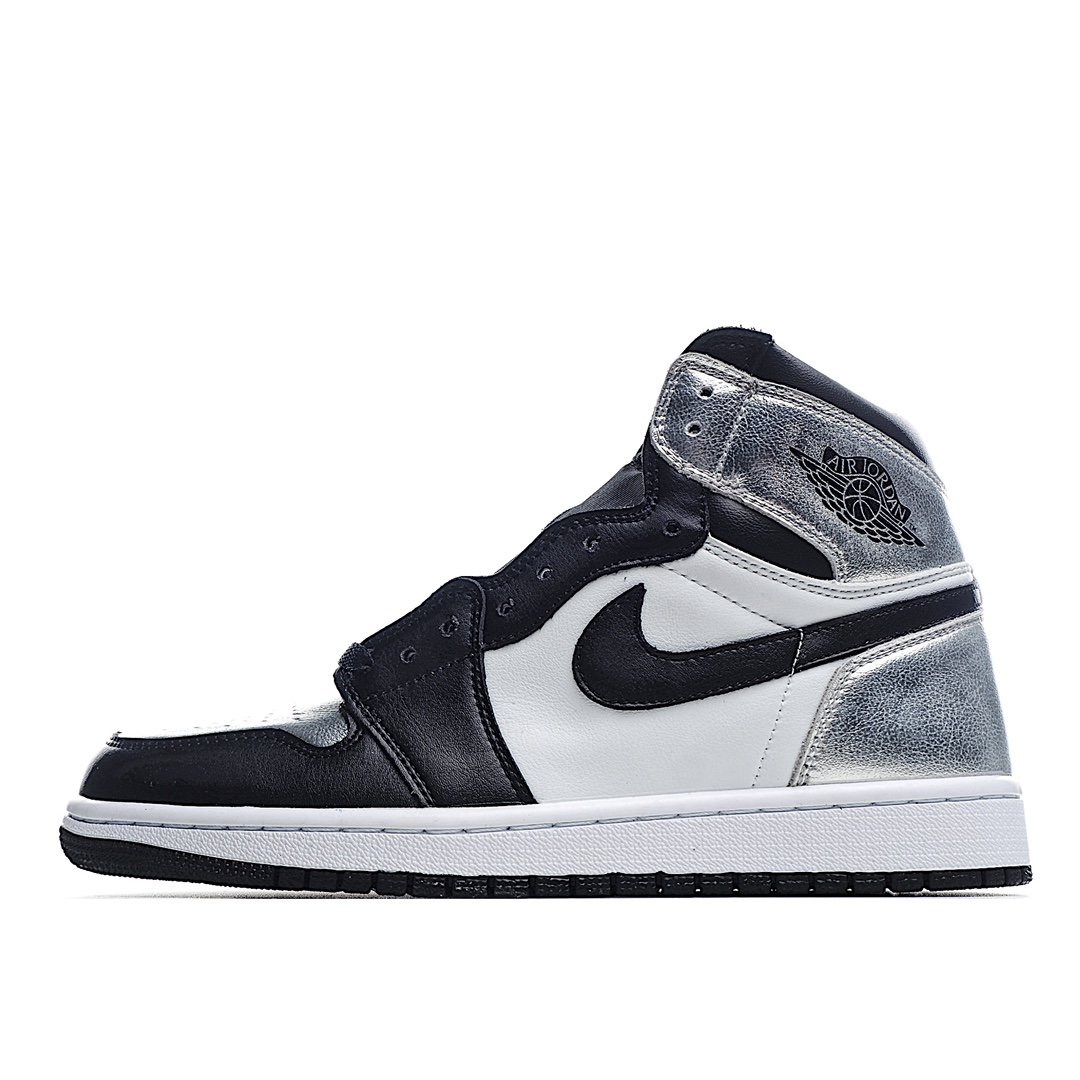 H0 头层 Air Jordan 1 Retro High 乔1 AJ1高帮运动板鞋 黑银脚趾CD0461-001 原鞋开版 独家私模 正确版型 市售认可度较高 区分低价真标