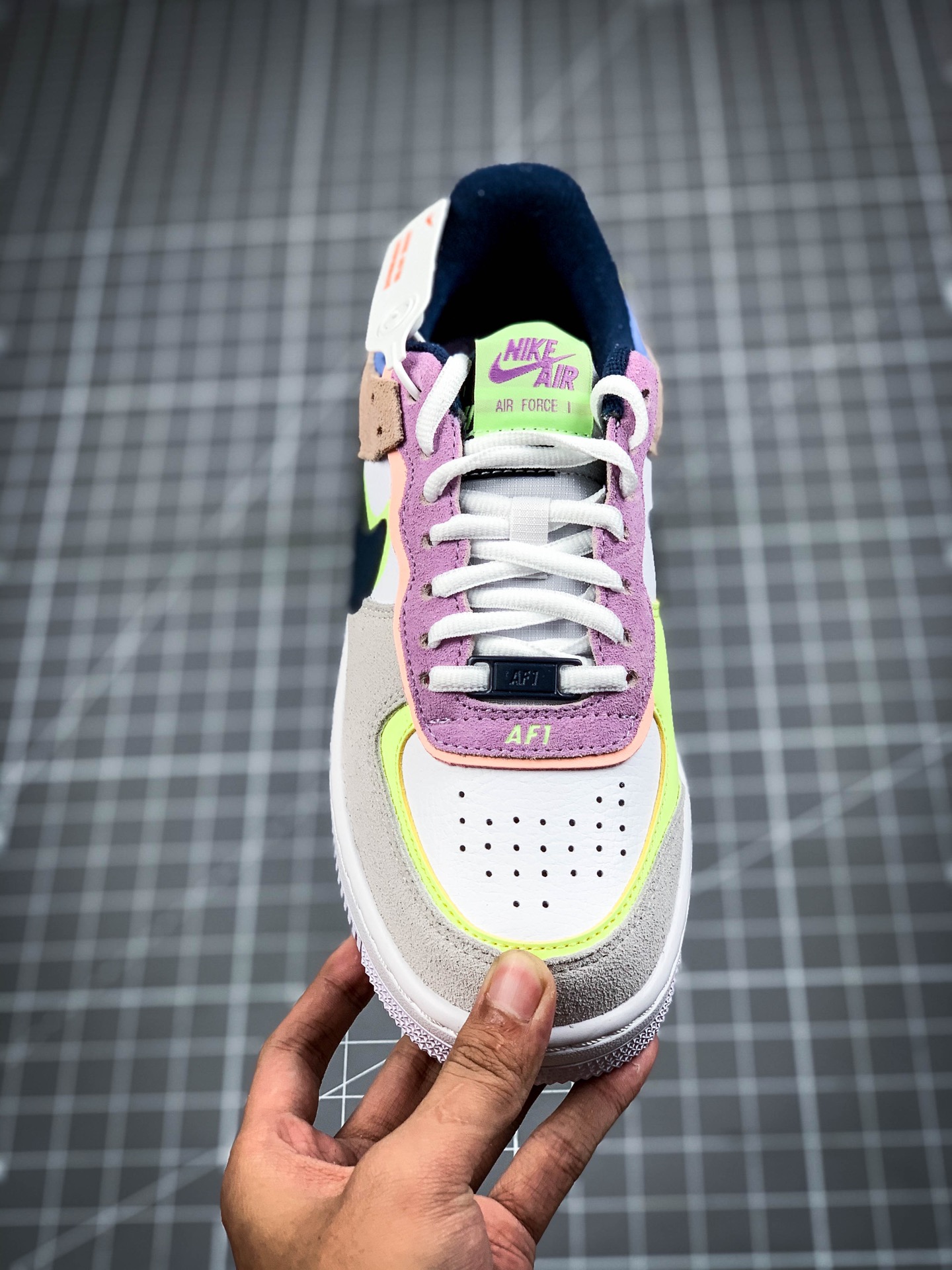220  WMNS Air Force 1 Shadow ”Fossil”加绒款””拼接马卡龙” 轻量增高低帮百搭板鞋 CU8591-001