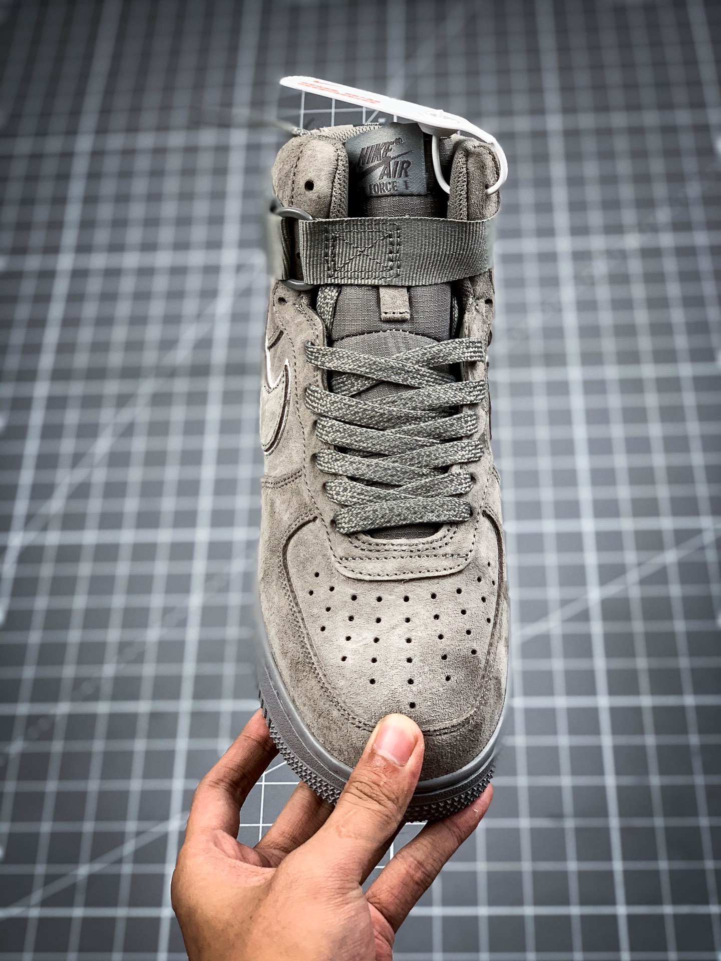 200 耐克 Nike Air Force 1 Low 灰麂皮3M限定系列 空军一号休闲运动板鞋AA1117-201