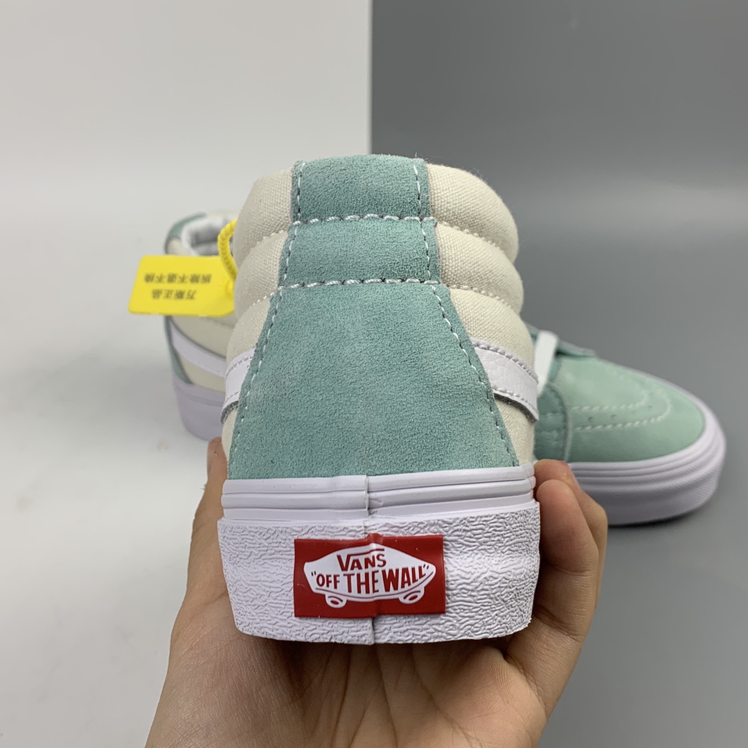 150 Vans Sk8-Mid 奶油绿中邦休闲板鞋 VN0A3WM31UD