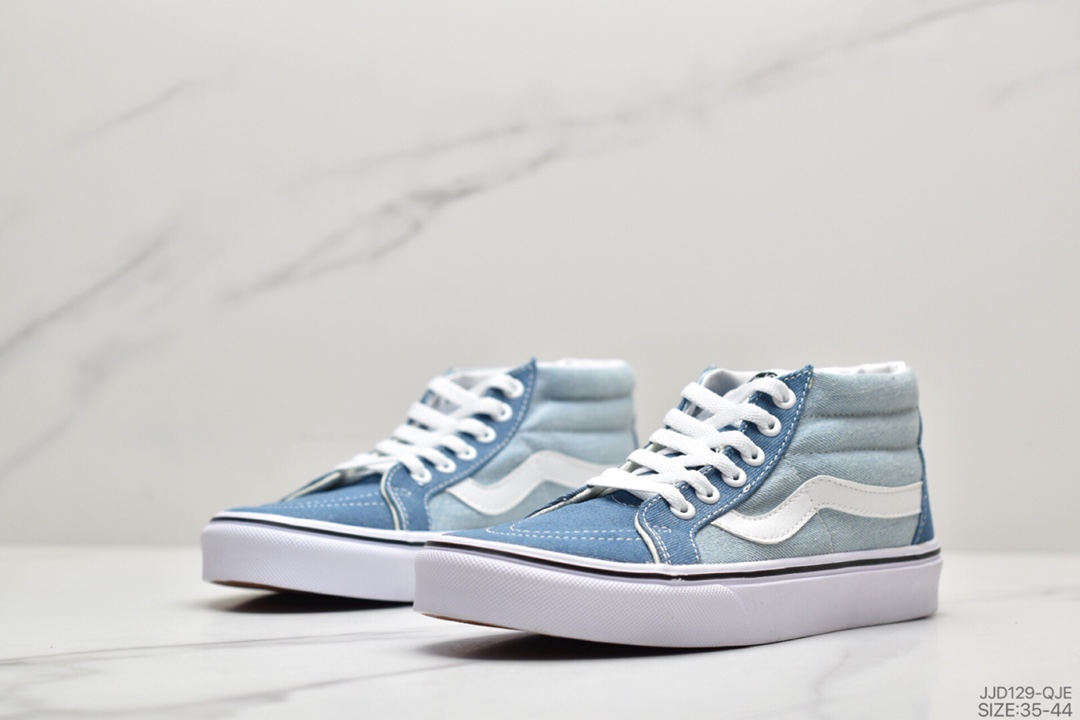 130 公司级万斯VANS SK8-MIDREISSUE 黑白中帮男女鞋帆布鞋休闲滑板鞋