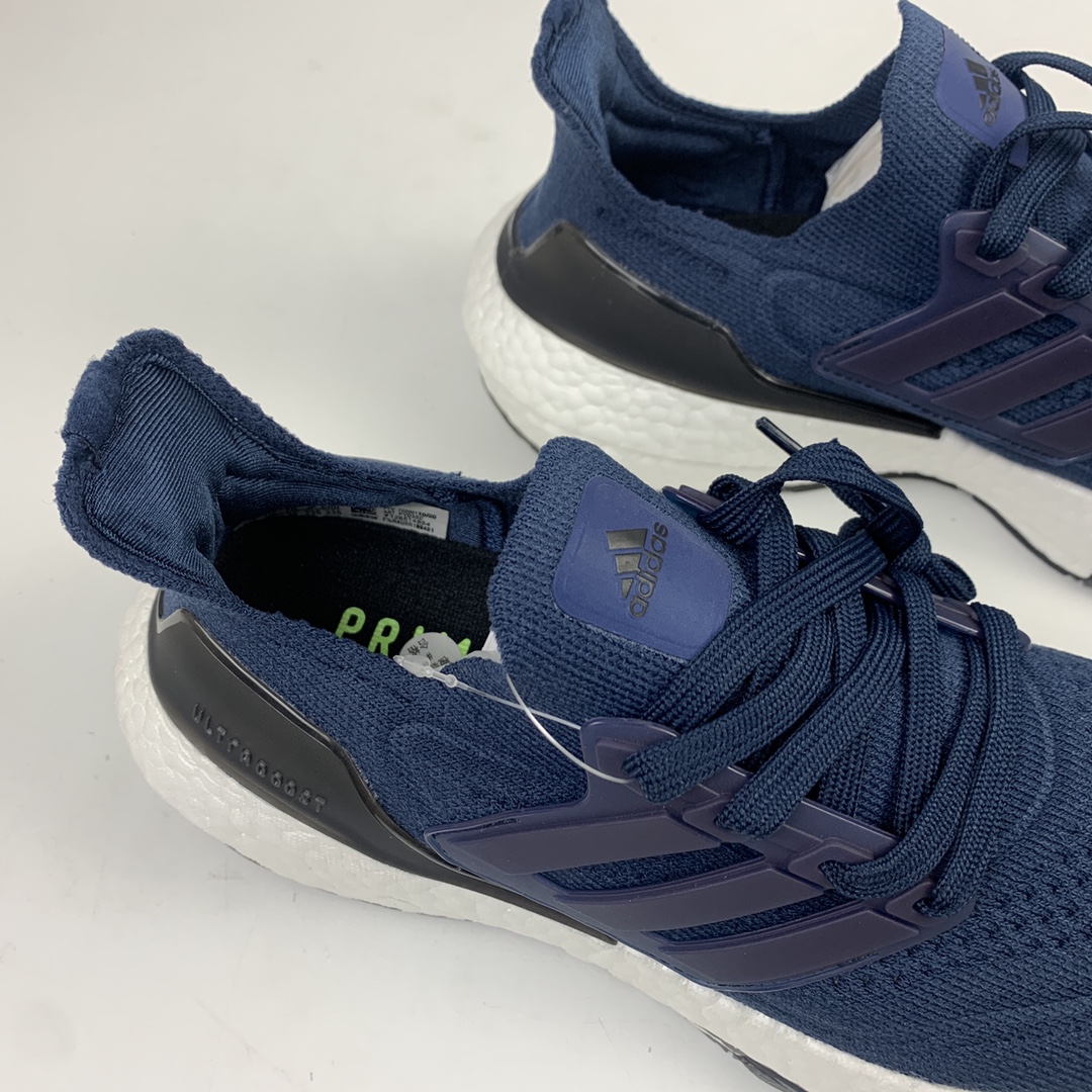 200 Adidas UltraBoost 21 加厚爆米花袜套式针织鞋面休闲运动慢跑鞋 FY0350