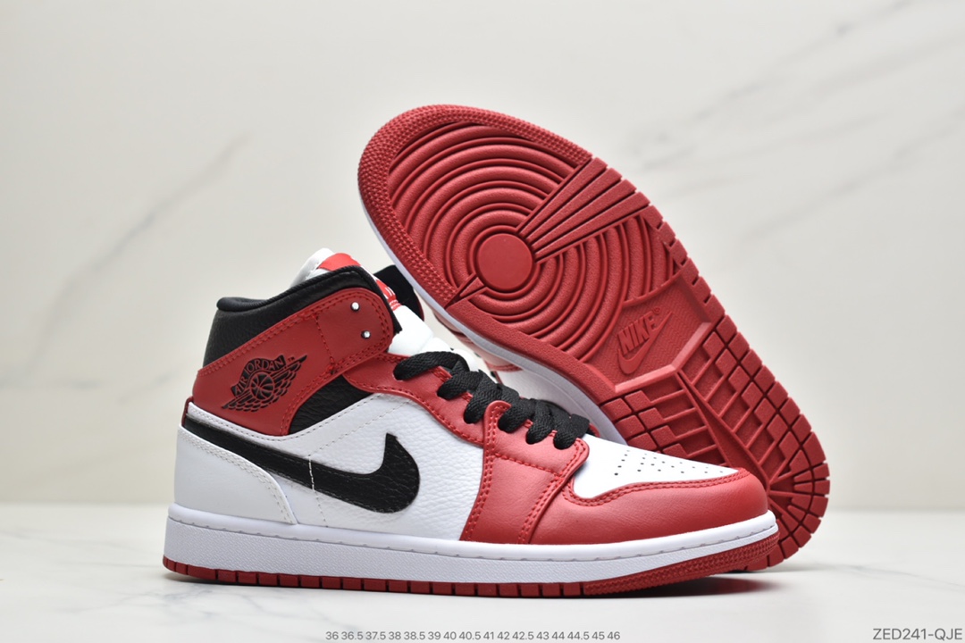 240 公司级Jordan 1 Mid “White Shadow”影子灰黑色 554724-073