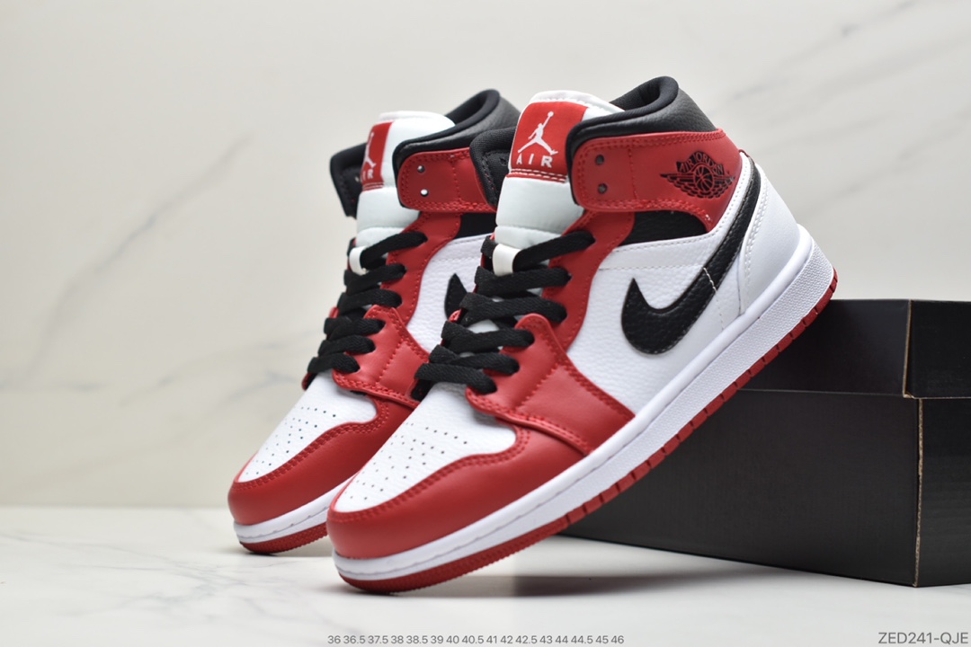 240 公司级Jordan 1 Mid “White Shadow”影子灰黑色 554724-073