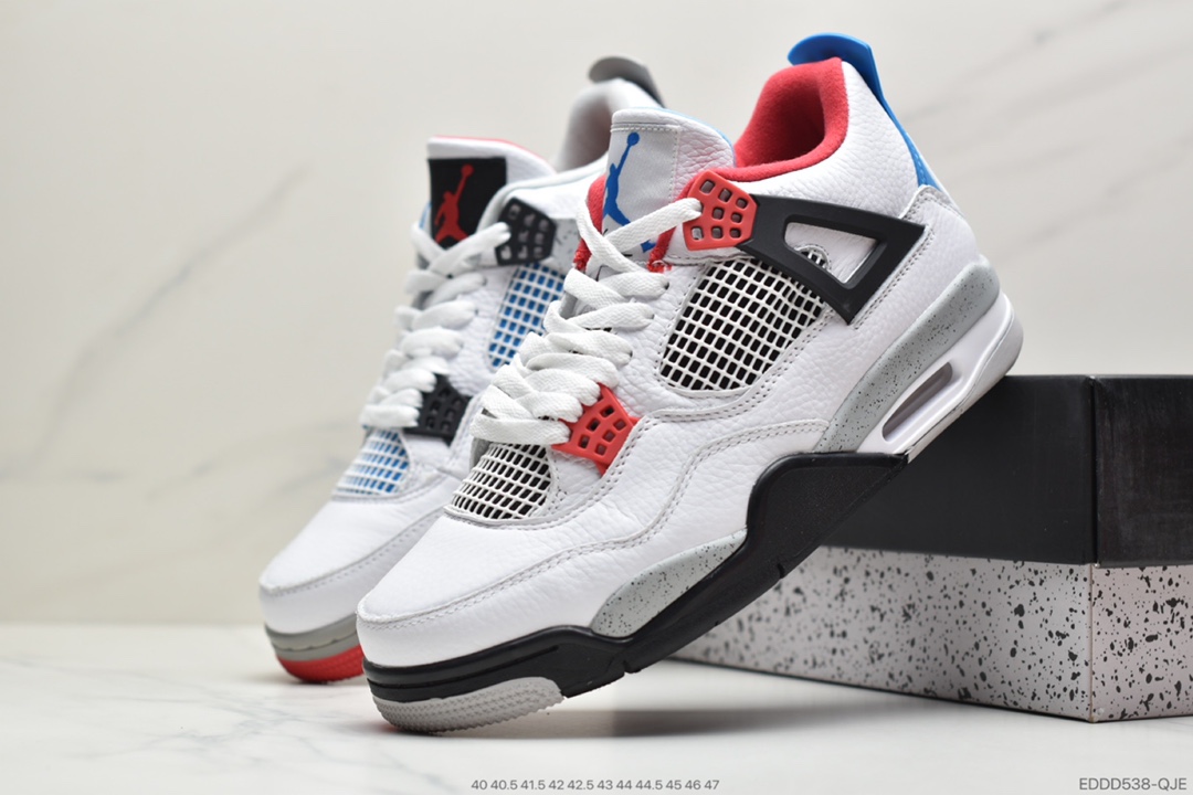 330 公司级AirJordan 4 ”Black Lase ” AJ4乔4 鸳鸯 白蓝红CI1184-146