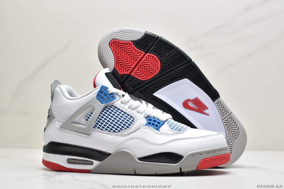 330 公司级AirJordan 4 ”Black Lase ” AJ4乔4 鸳鸯 白蓝红CI1184-146