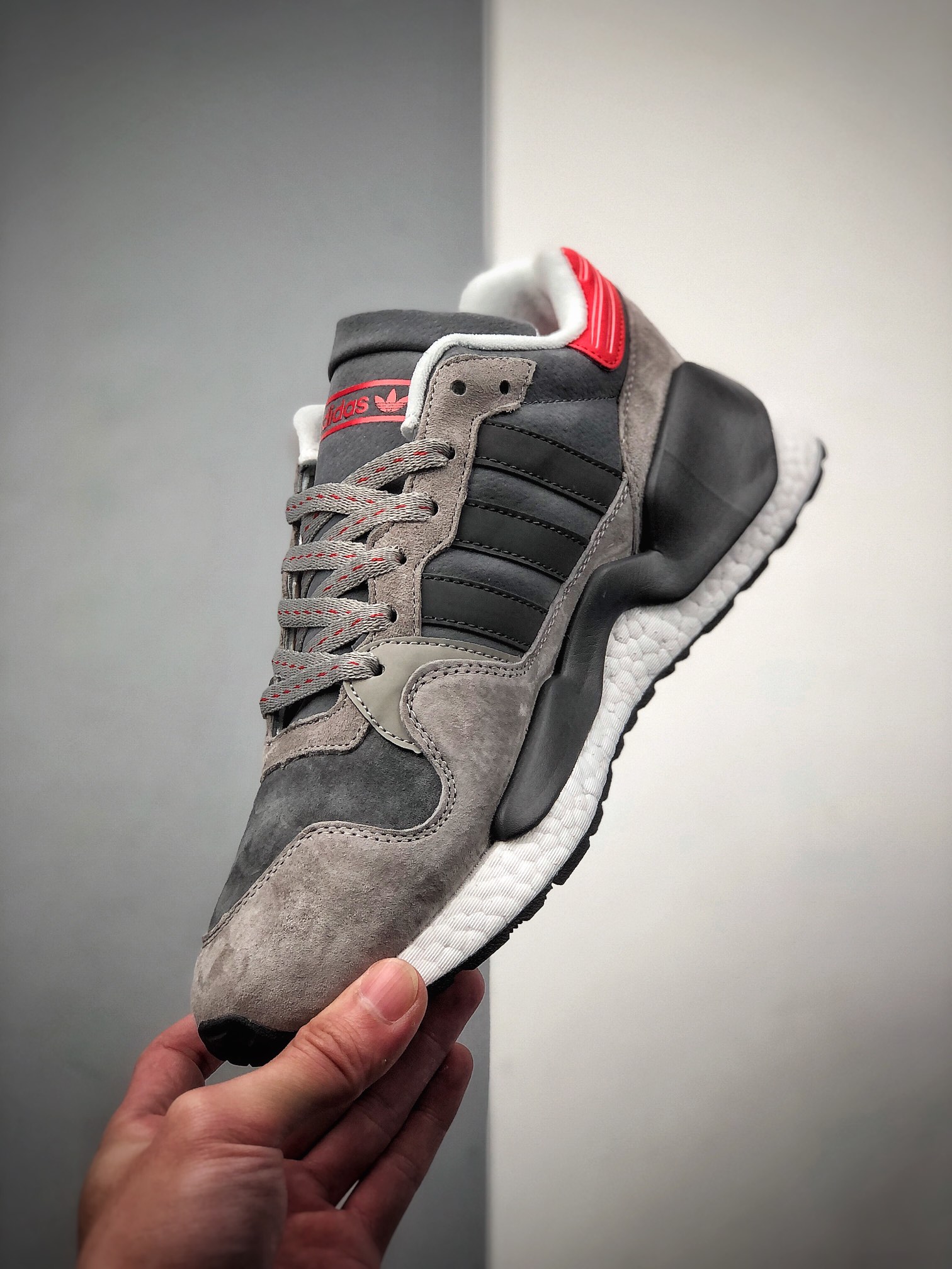 220  2020秋冬新品，阿迪达斯Adidas Originals ZX930 x EQT 灰红 联乘街头休闲运动慢跑鞋G26155