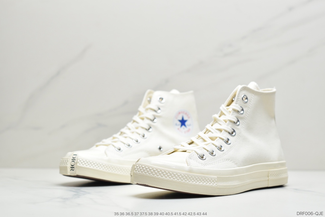 115 公司级匡威 联乘高奢品牌·Dior迪奥 x Converse Restructured Chuck 1970 High”Not for Sale”复刻三星标高帮硫化休闲运动板鞋“迪奥蓝Dior