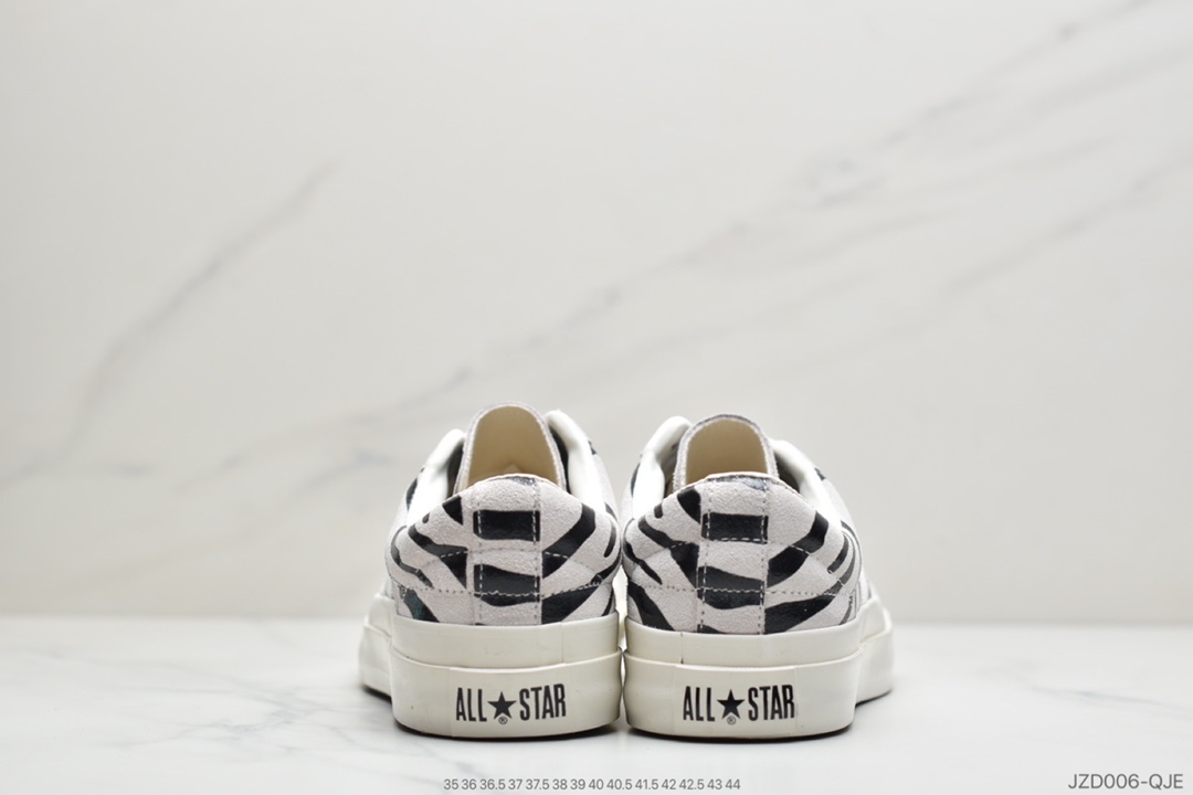 140 公司级日本限定 匡威 Converse JACK STAR&BARS ZEBRASUEDE斑马纹白底双围