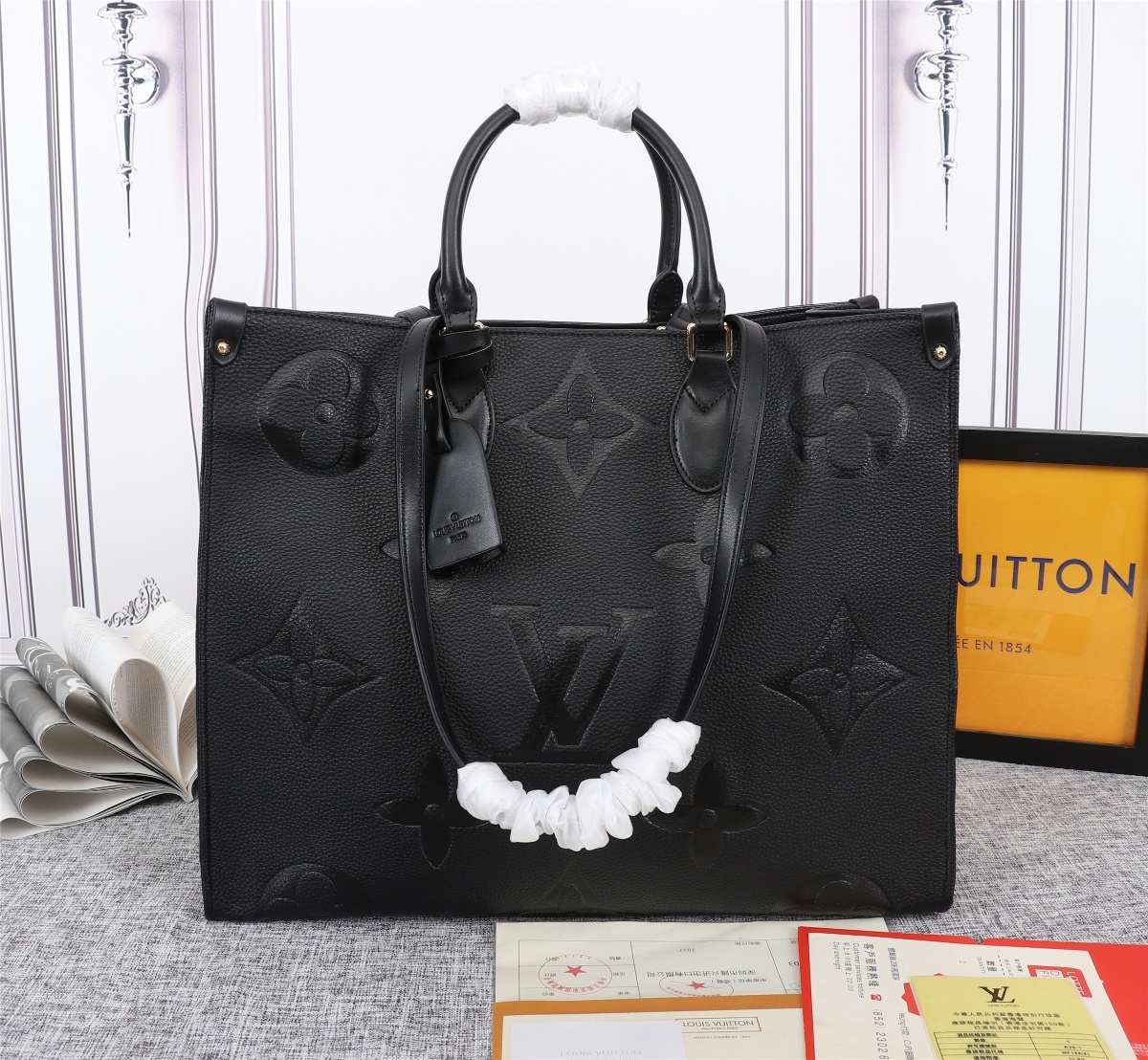 Louis Vuitton LV Onthego Bags Handbags Empreinte​ Cowhide Casual