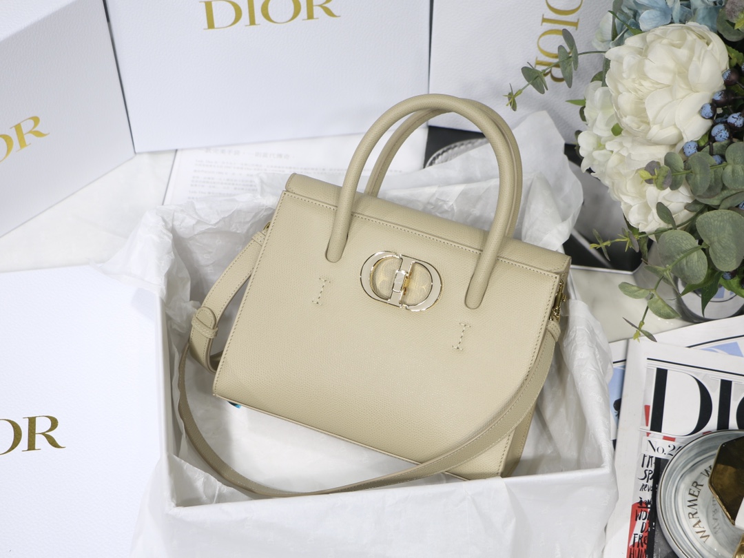 DIOR ST HONORÉ 杏色 手提 肩背 斜挎 手袋