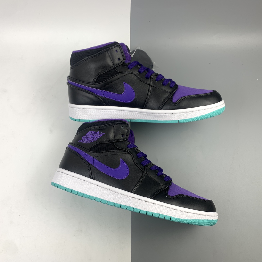 240 Air Jordan 1 Mid AJ1 乔1 中帮百搭休闲运动板鞋554724-015